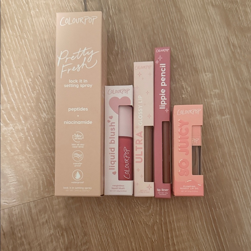 ColourPop Pretty Fresh Makeup Set - Peach and Pink
